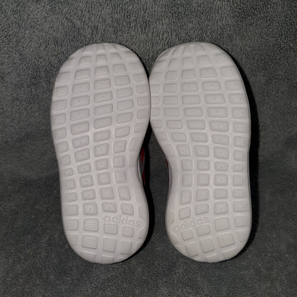 Adidas Toddler's Grey/Red Lite Racer Running Shoes Size 5K US - Picture 6 of 7